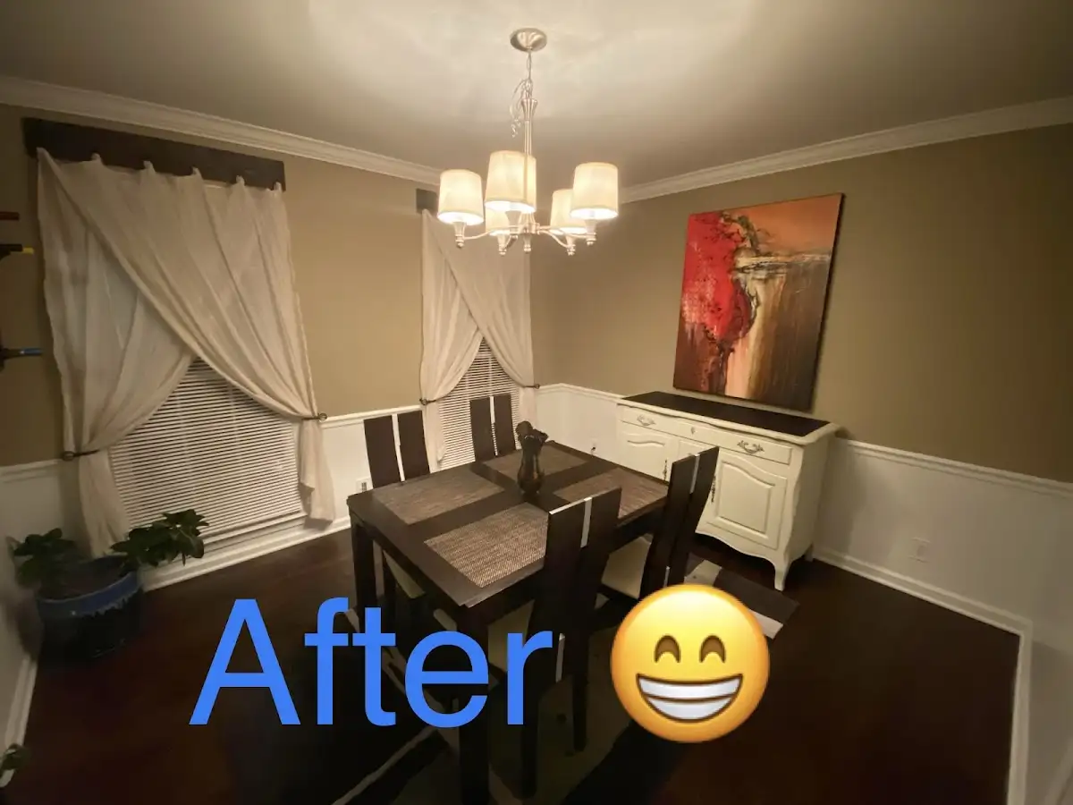 Professional dining room restoration after water damage in Zebulon